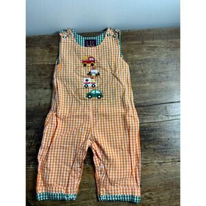 Lil Cactus Transportation overalls‎ 6-12mo